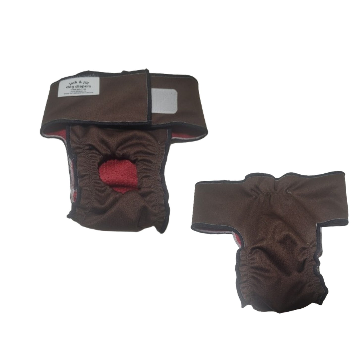 High-Cut Diaper-Britches- Chocolate Brown - Jack & Jill Dog Diapers