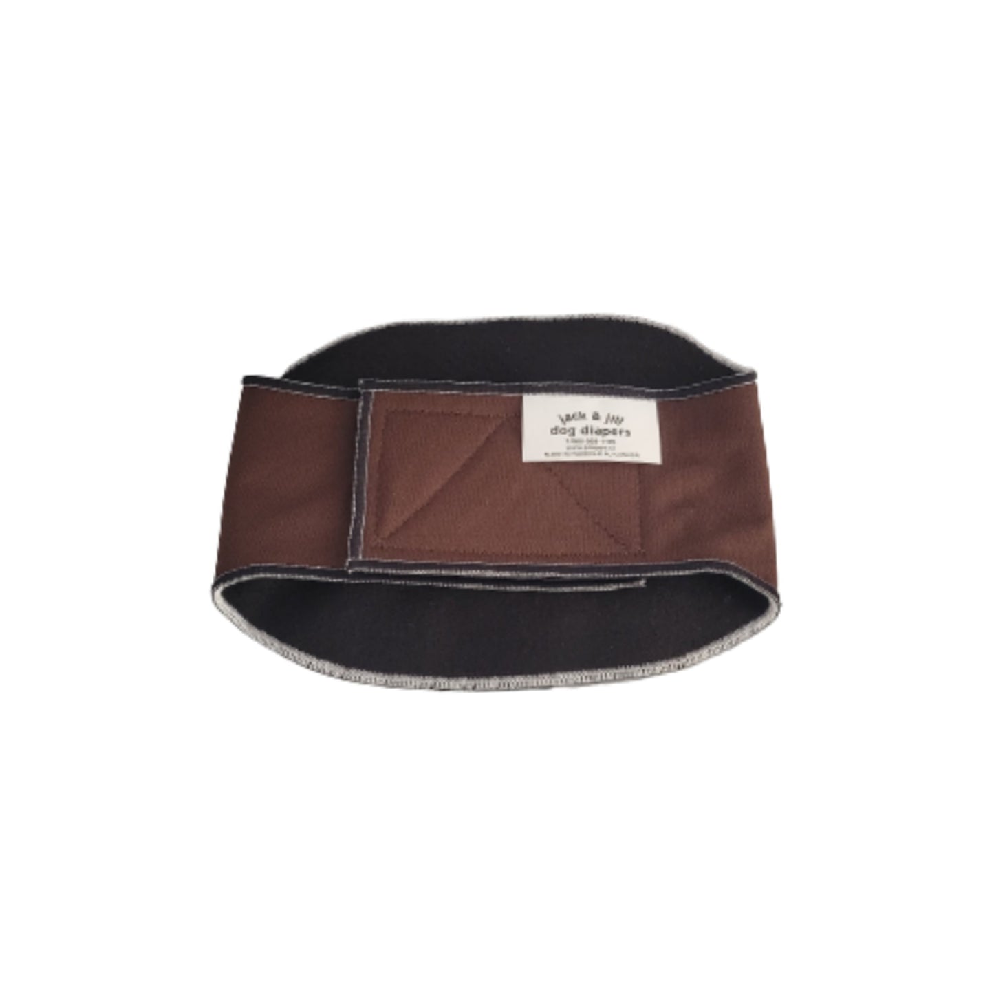 Male Dog Belly Band Wrap - Chocolate Brown Style #2 - Jack & Jill Dog Diapers