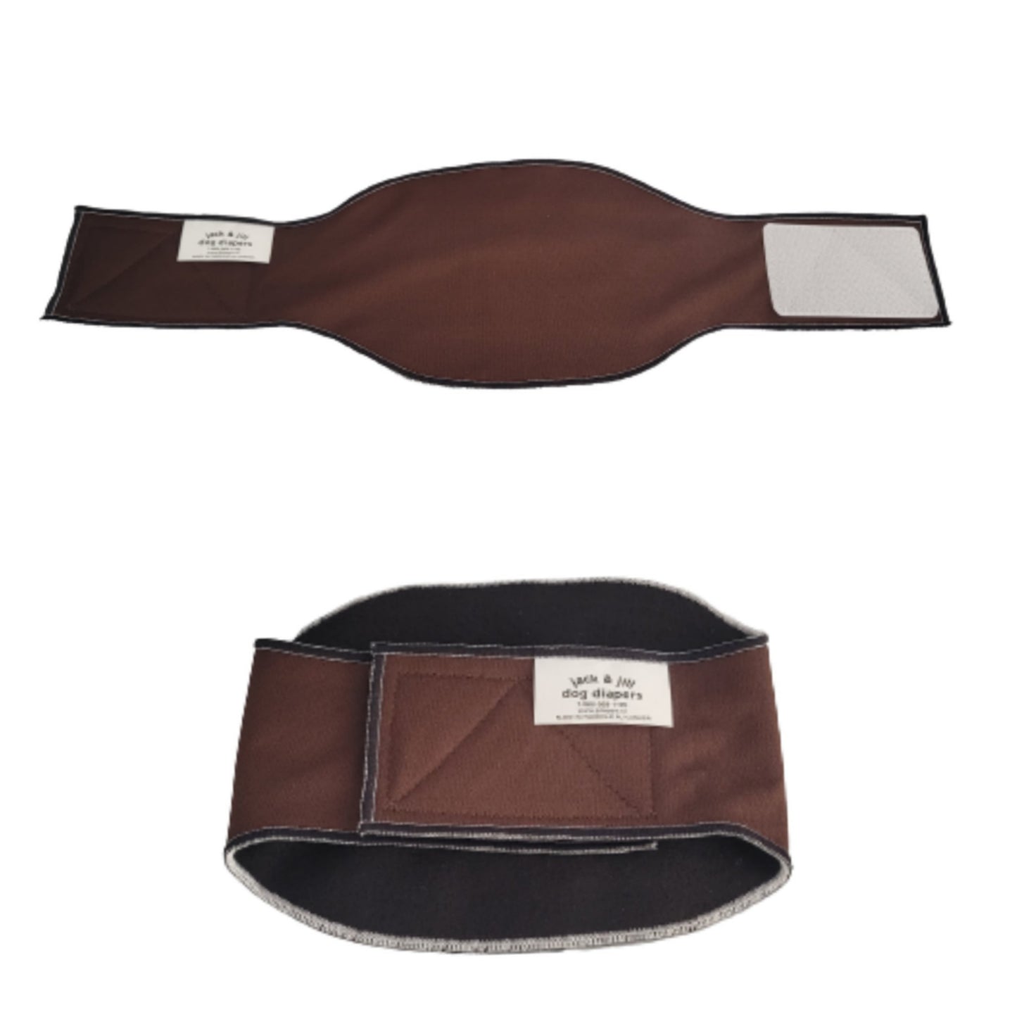 Dog Brown Belly Band | Dog Cloth Belly Band | Jack & Jill Dog Diapers