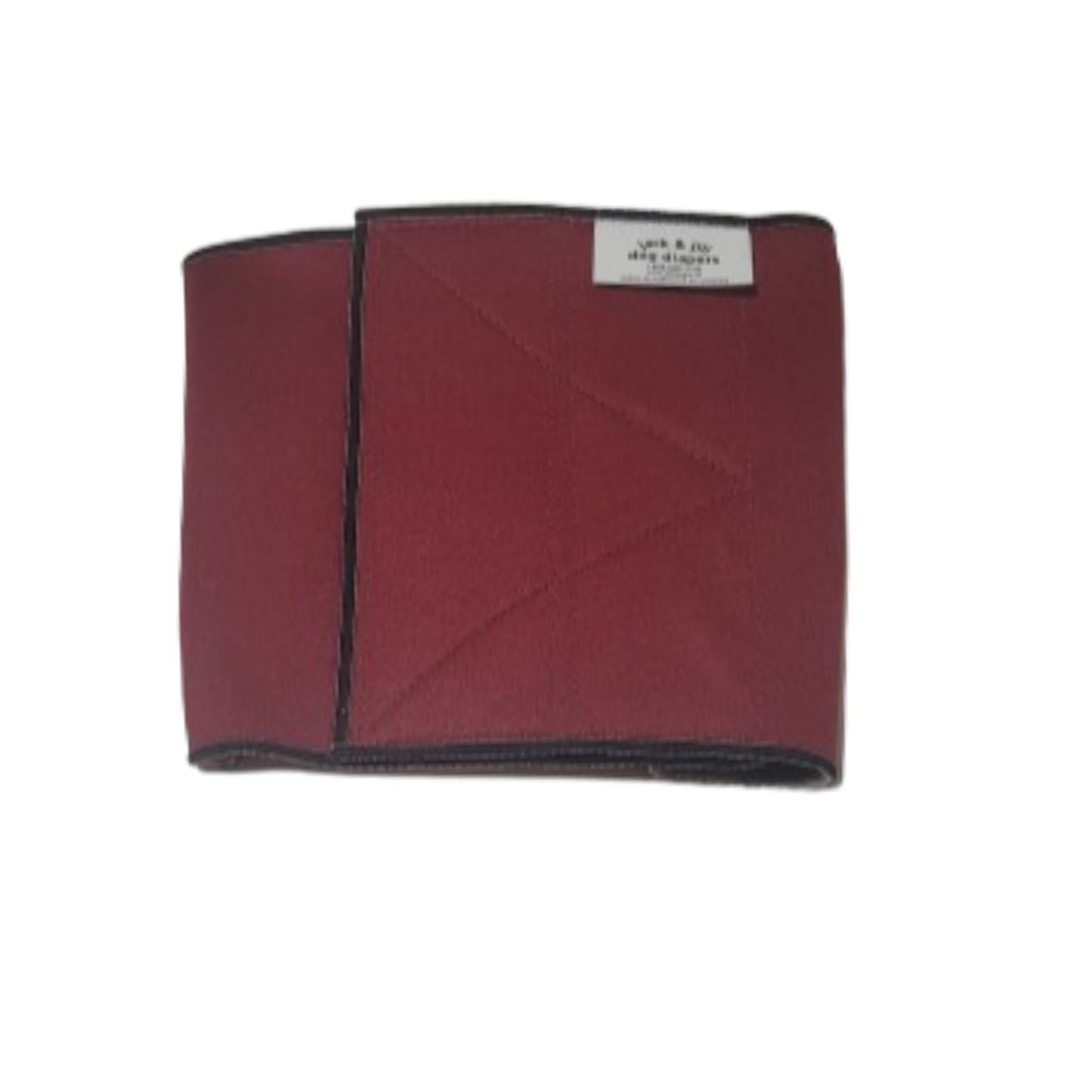 Male Dog Belly Band Wrap - Burgundy Style #1 - Jack & Jill Dog Diapers