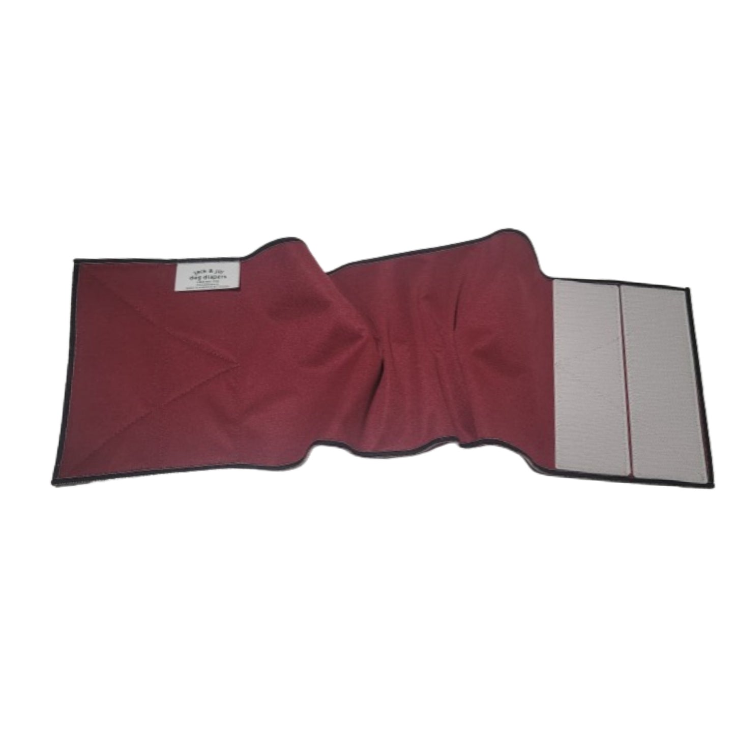 Male Dog Belly Band Wrap - Burgundy Style #1 - Jack & Jill Dog Diapers