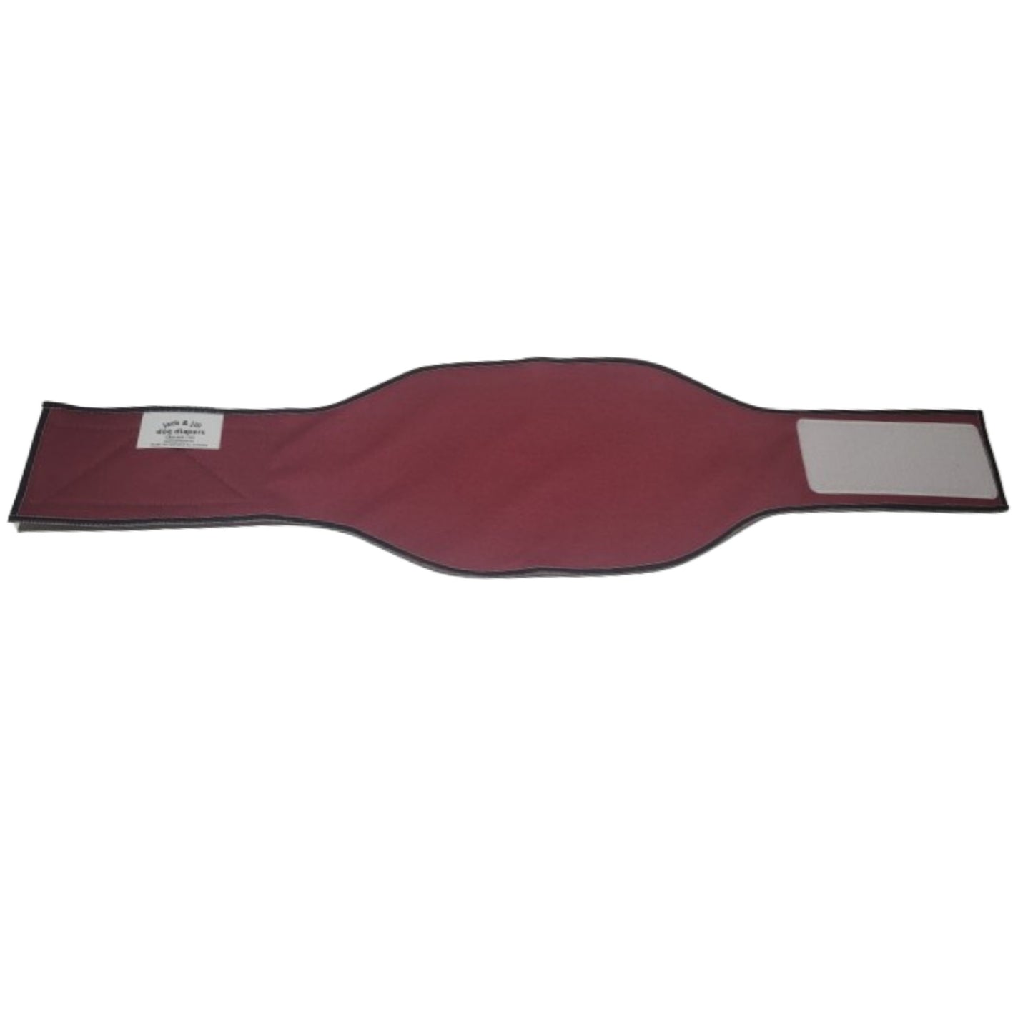 Male Dog Belly Band Wrap - Burgundy Style #2 - Jack & Jill Dog Diapers