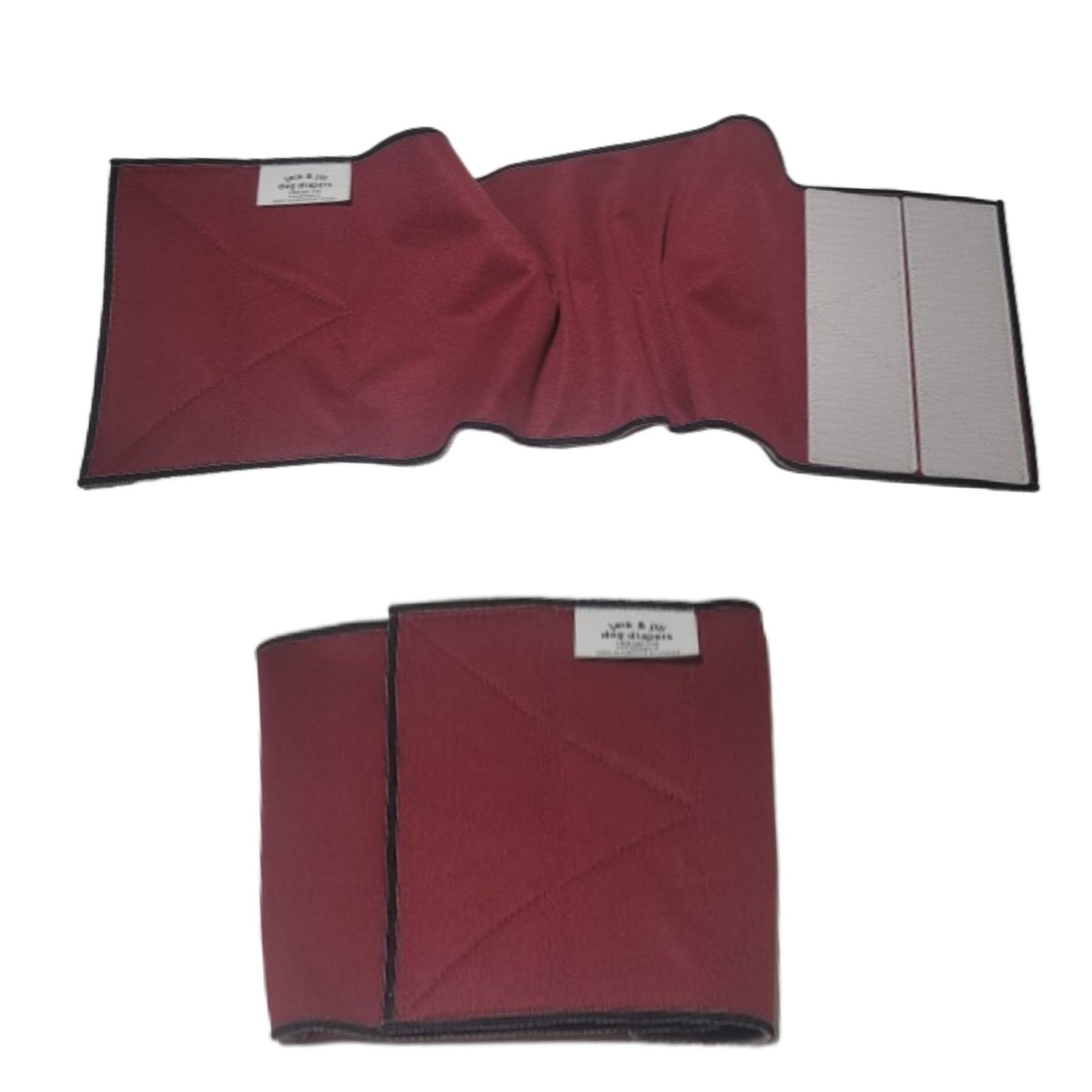 Male Dog Belly Band Wrap | Burgundy Print| Style 1