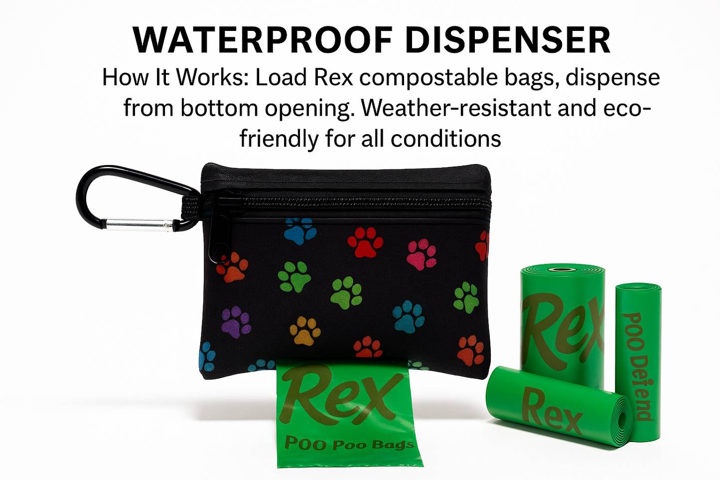 Poo Bag Pouches | Paw Print