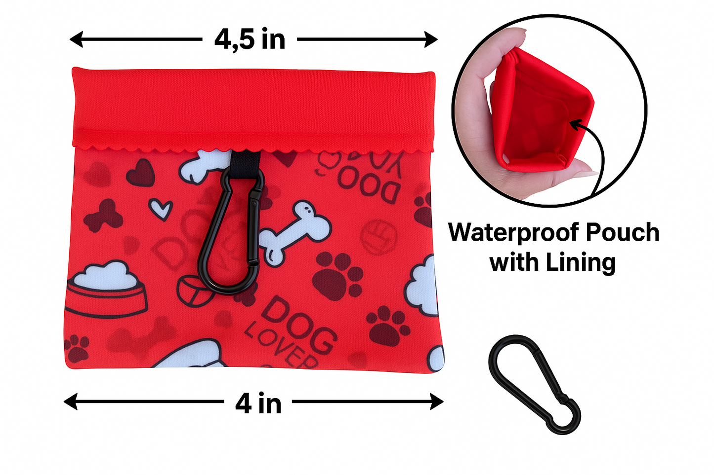 Dog Treat Pouch - Waterproof Training Bag