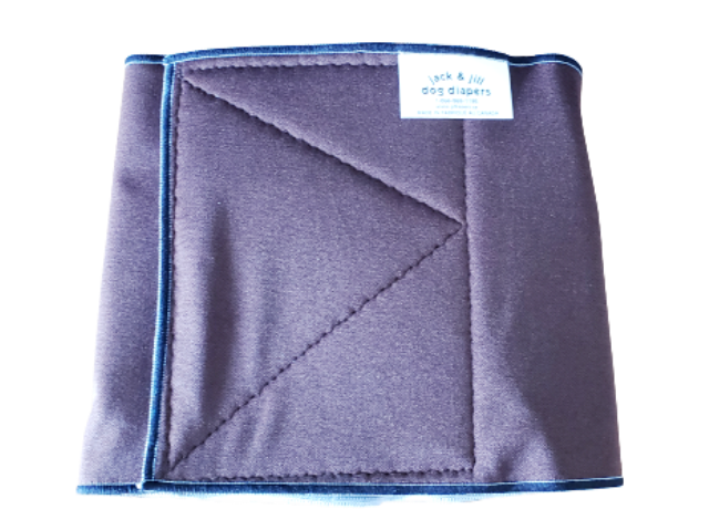 Male Dog Belly Band Wrap - Chocolate Brown Style #1 - Jack & Jill Dog Diapers