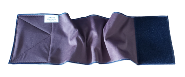 Male Dog Belly Band Wrap - Chocolate Brown Style #1 - Jack & Jill Dog Diapers