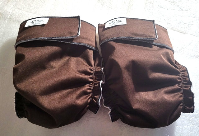 Female Dog Diaper - Britches - Without Tail Opening – Chocolate Brown - Jack & Jill Dog Diapers