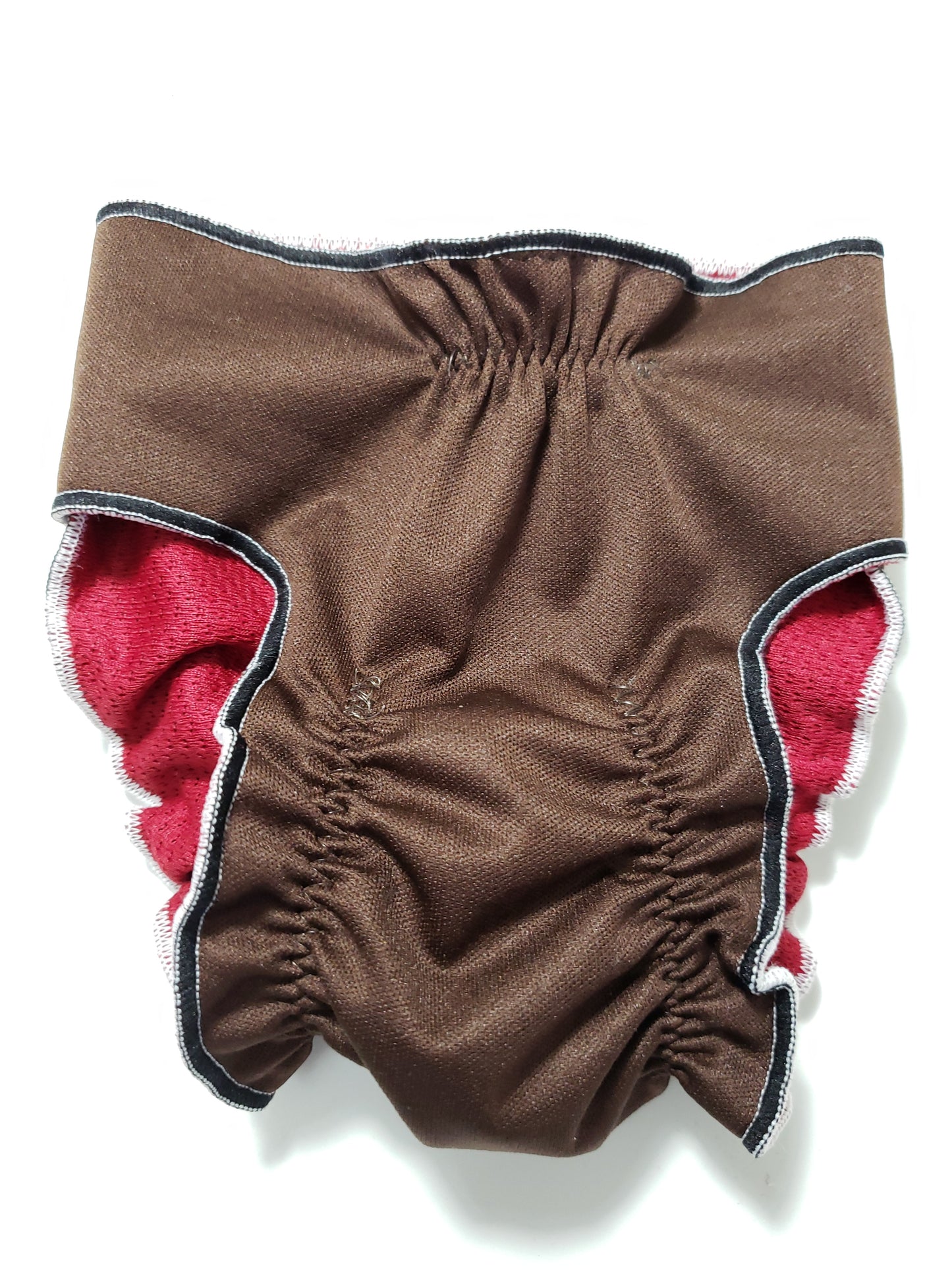 Female Dog Diaper - Britches - Without Tail Opening – Chocolate Brown - Jack & Jill Dog Diapers