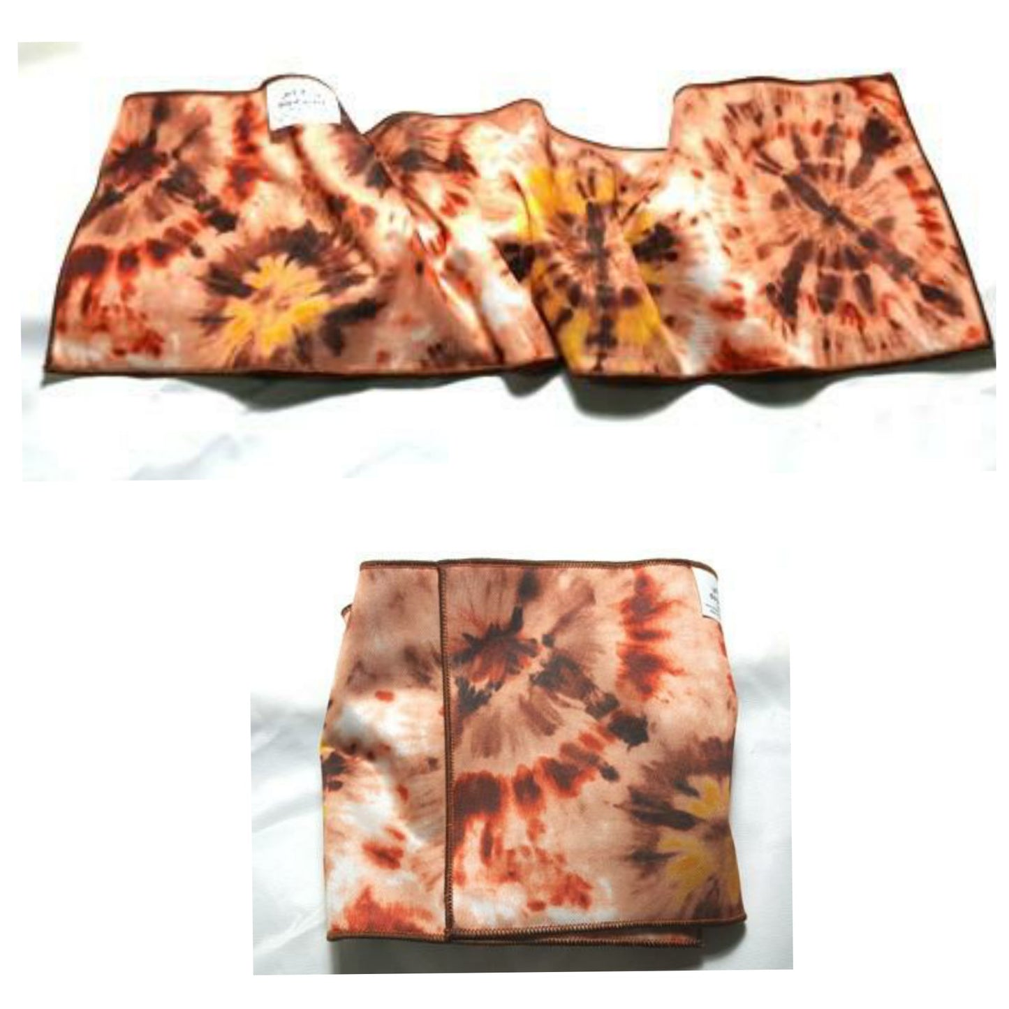 Male Dog Belly Band Wrap -Tie Dye Brown Style #1 - Jack & Jill Dog Diapers