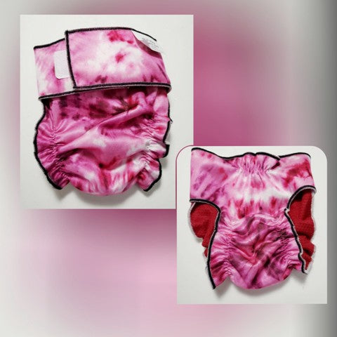 Female Dog Diaper - Britches - Without Tail Opening - Purple Tie Dye - Jack & Jill Dog Diapers