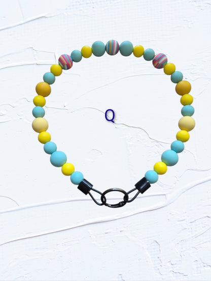 Silicone Beaded Dog Collar - Handmade in Canada