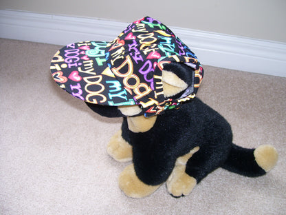 Dog Visor Hat| Dog Print Hat| Dog Cap