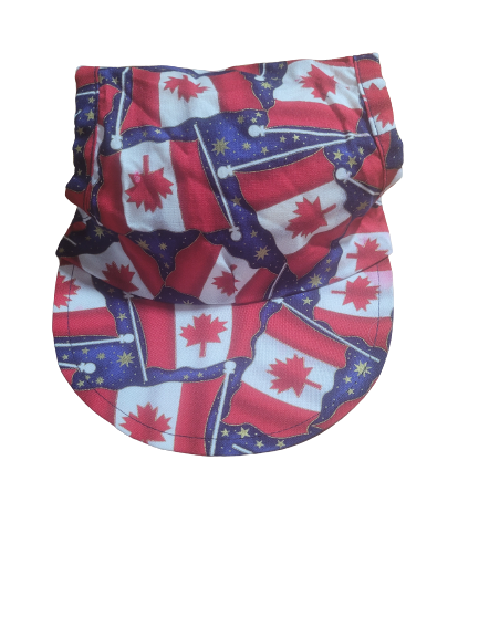 Dog Visor Hat - Canadian Flag