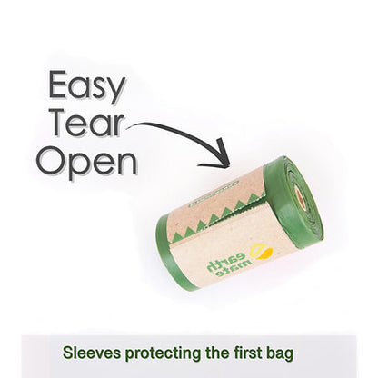 Compostable Dog Poop Bags - 120 Count (10 Rolls) | 100% Home Compostable