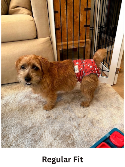 Regular Fit Female dog diaper for all dog breeds with tail. Washable Dog Diapers