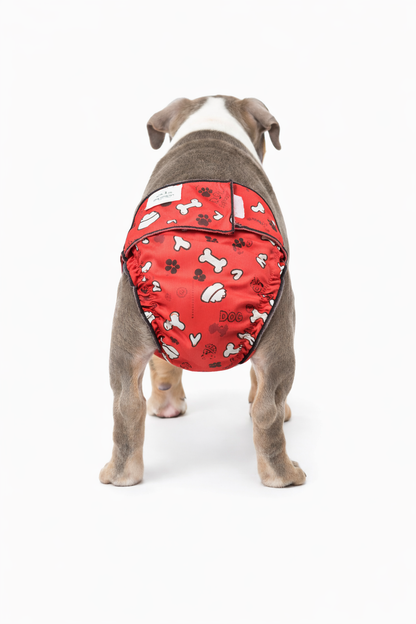 Washable No-Tail Dog Diaper – Full Coverage (Female Dogs)