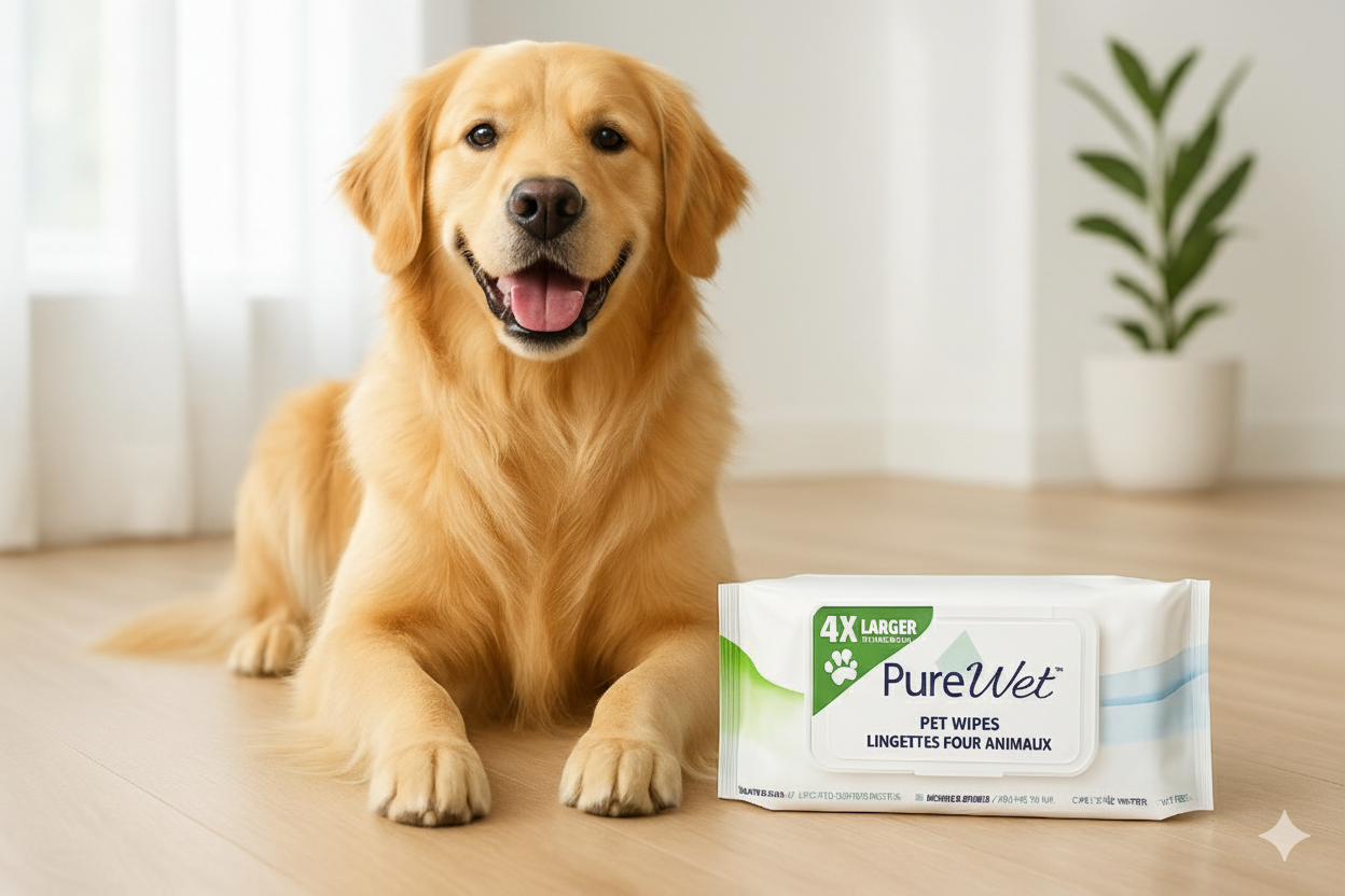 Pure Wet Multi-Purpose Pet Wipes - Gentle & Safe