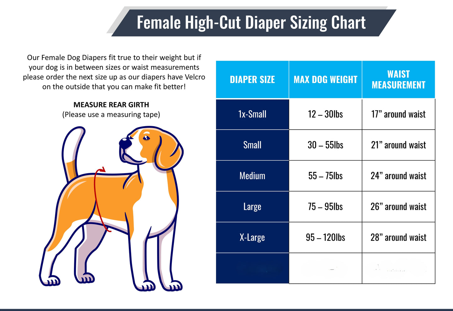 High-Cut Dog Diaper Britches | Pink Print