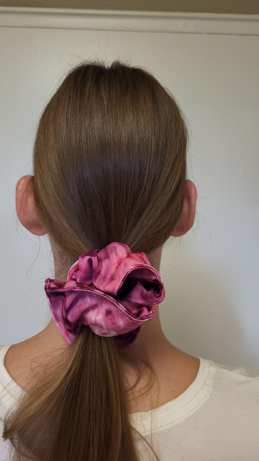 Hair Scrunchie - Violet-Purple Tie Dye