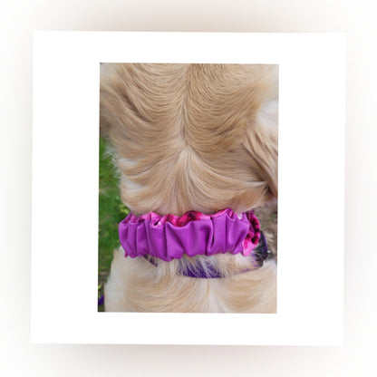 Dog Bandana Scrunchie - Purple Tie Dye/ Violet