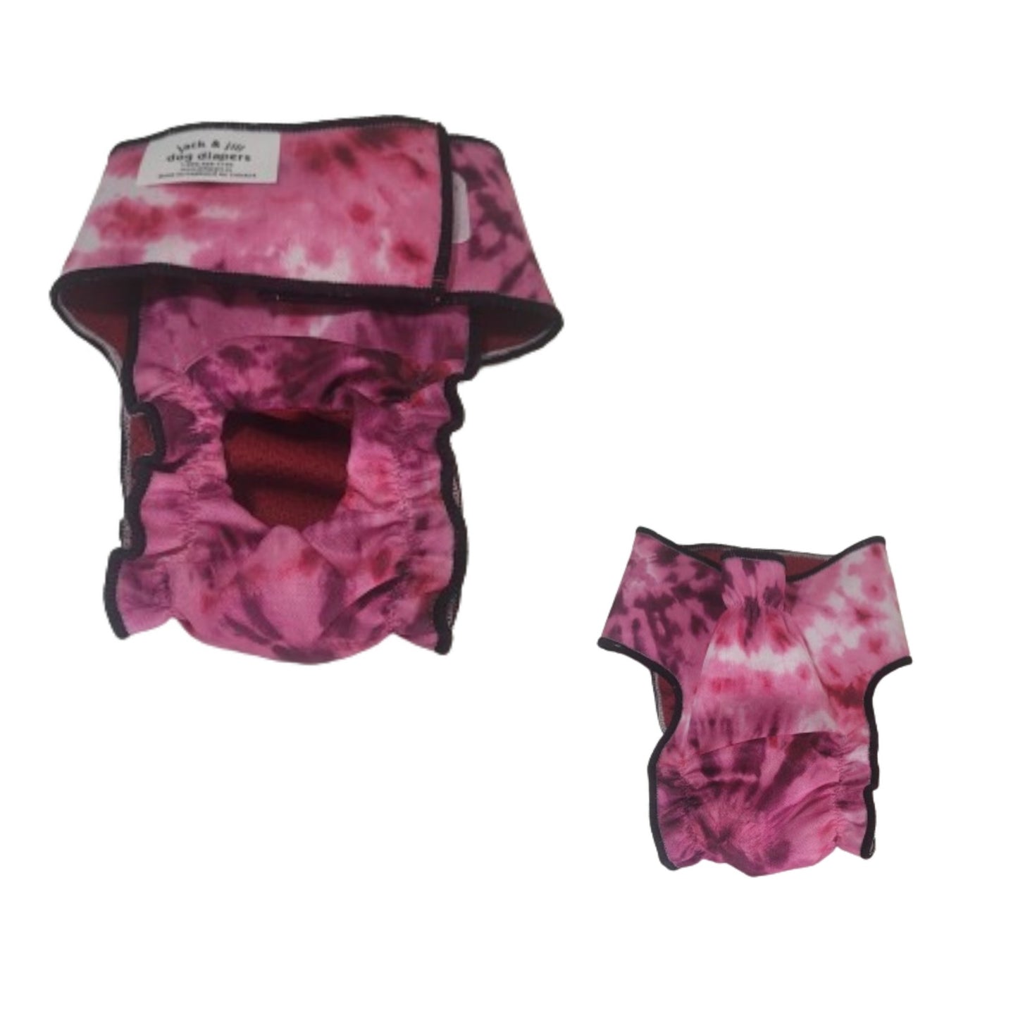 High-Cut Diaper-Britches- Purple Tie Dye - Jack & Jill Dog Diapers