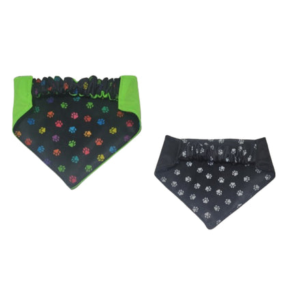 Dog Bandana  Scrunchie - Paw Prints