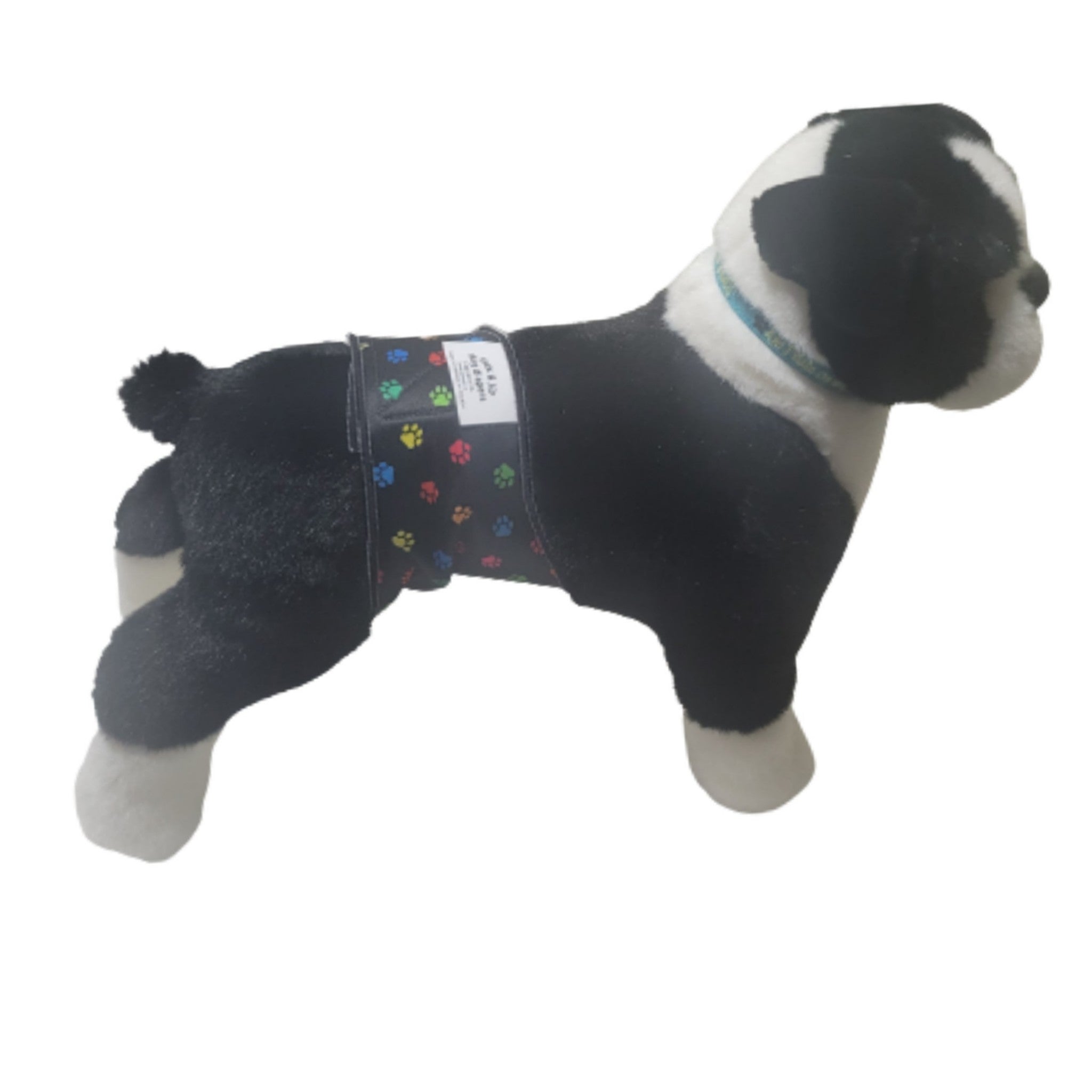 Male Dog Belly Band Wrap Multi Paws Style 2