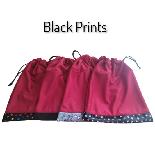 Laundry Bag - Black Prints