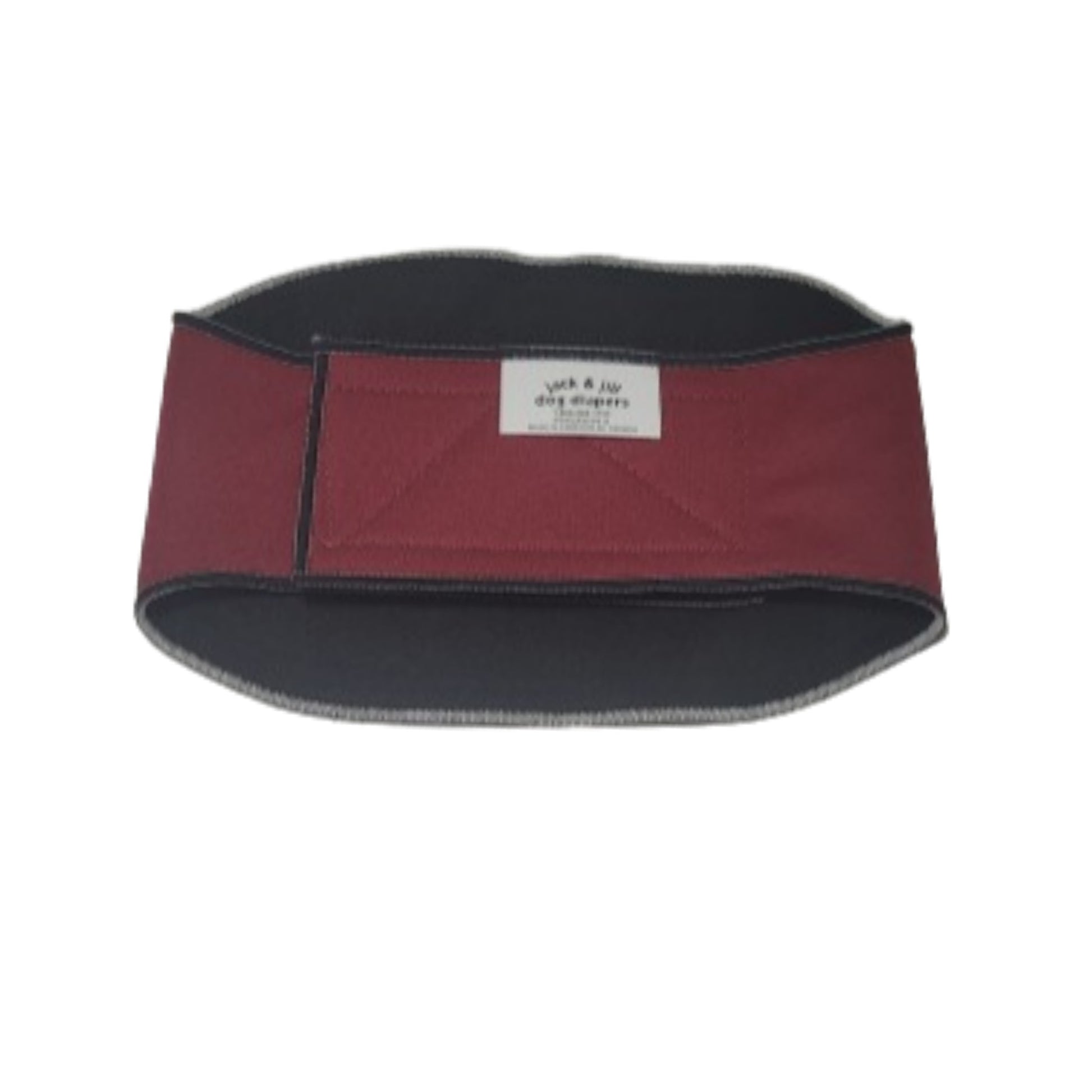 Male Dog Belly Band Wrap - Burgundy Style #2 - Jack & Jill Dog Diapers