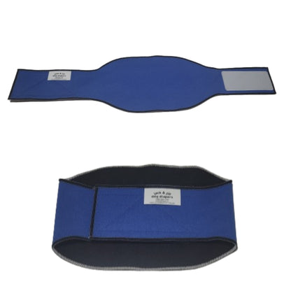 Male Dog Belly Band Wrap -Royal Blue  Style #2