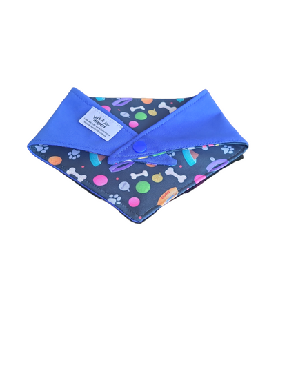 Dog Bandana Snap On -Vibrant Print - Jack & Jill Dog Diapers