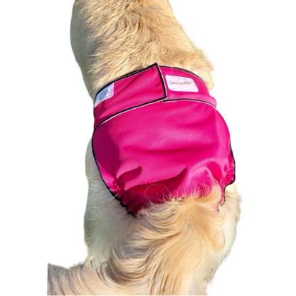 Female Dog Diaper | Britches | With Tail Opening | Pink Print