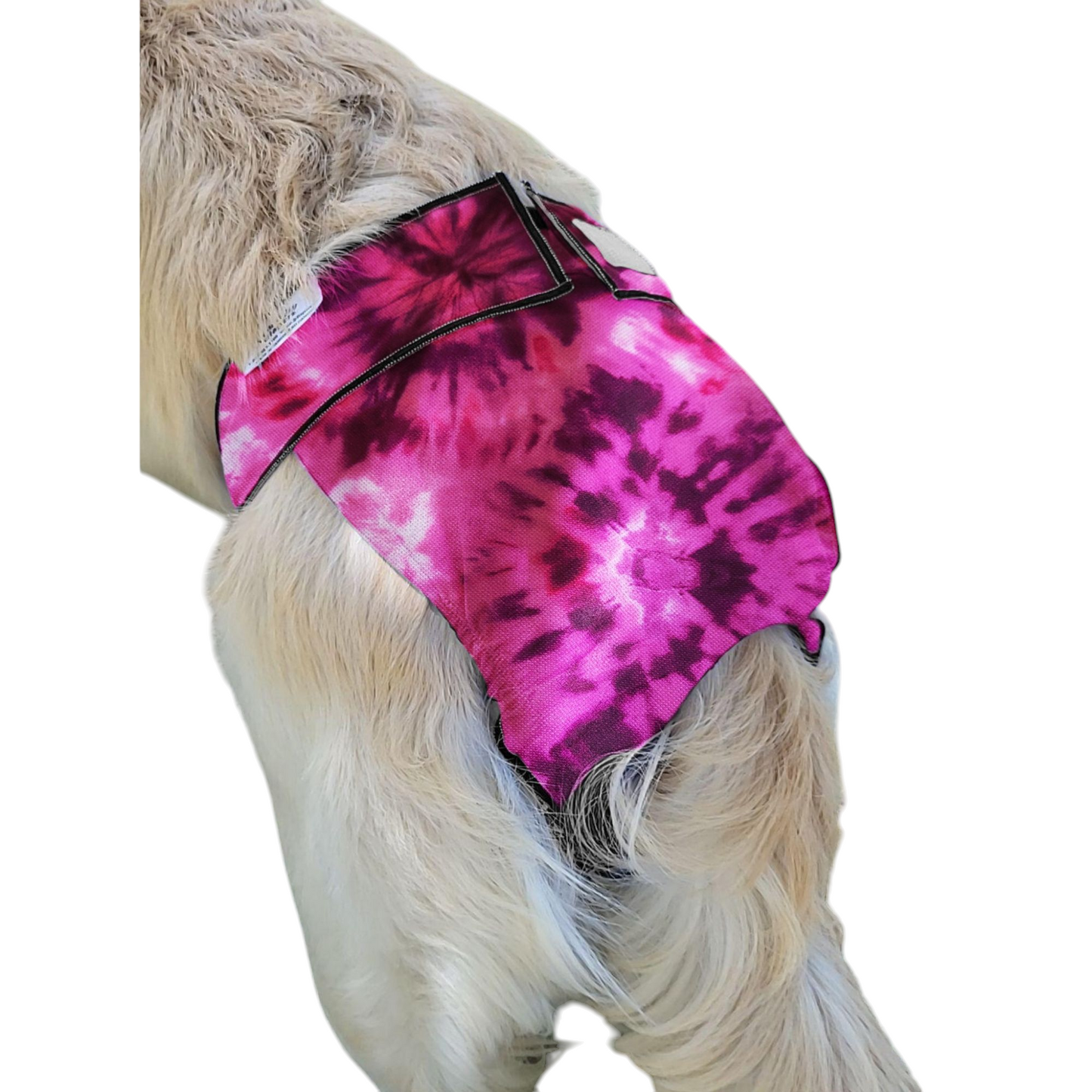 Female Dog Diaper | Britches | With Tail Opening | Purple Tie Dye Print