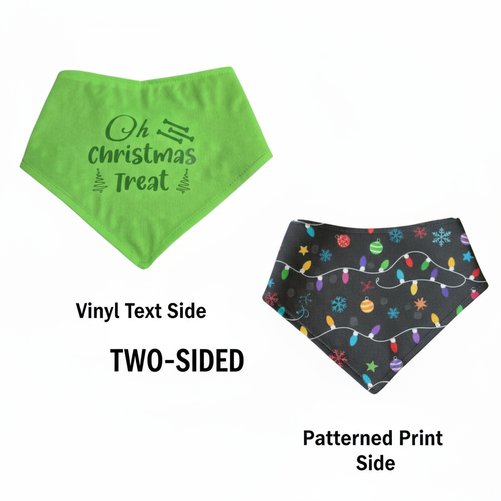 Green Oh Christmas Treat two-sided banner