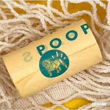 POOP BAGS - 15 BAGS (1 ROLL) BAG SIZE  9"X 13"