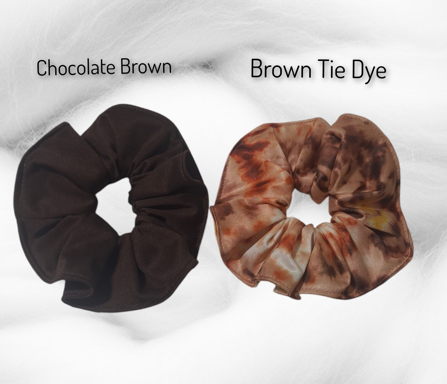 Hair Scrunchie - Browns