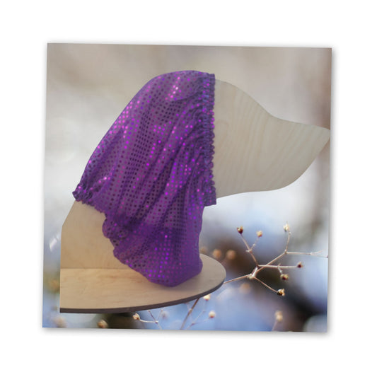 Dog Snood - Sequins Grape