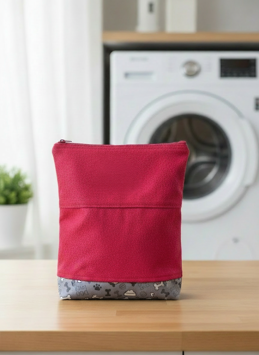 Plain Bag - Gray Dog Icons Print