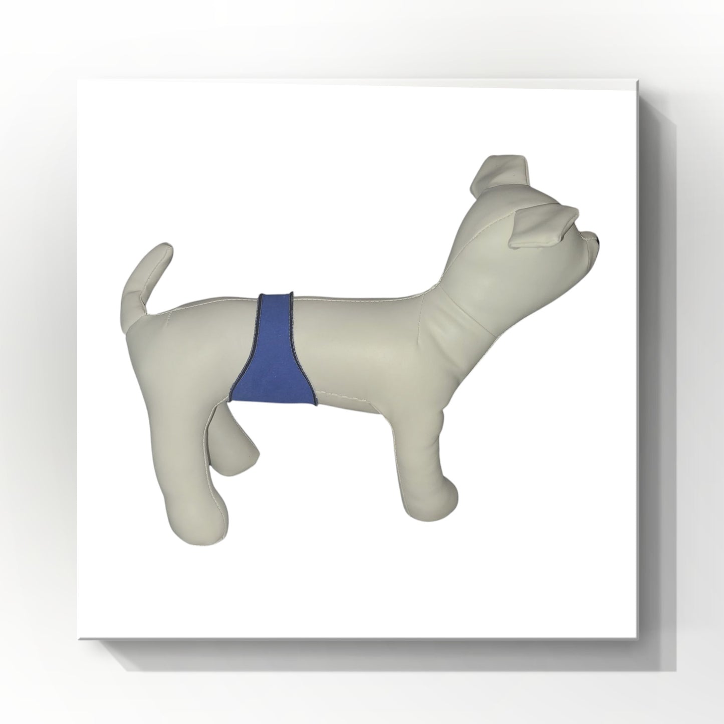 Male Dog Belly Band Wrap |Royal Blue Print| Style 2