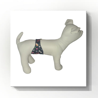 Male Dog Belly Band Wrap | Playful Dog Print |Style 2