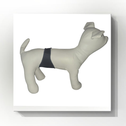 Male Dog Belly Band Wrap|  Black Print| Style 2