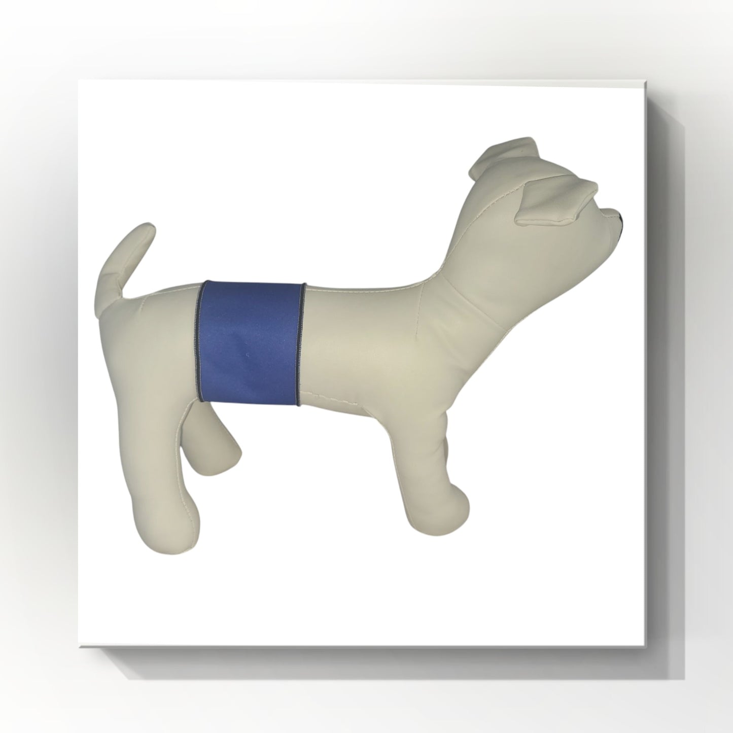 Male Dog Belly Band Wrap | Royal Blue Print | Style 1