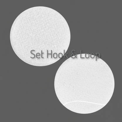 White Velcro - Hook and Loop Sides