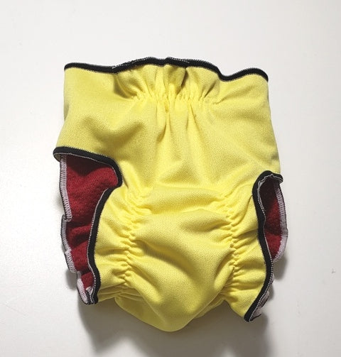 Female Dog Diaper - Britches - Without Tail Opening – Lemon